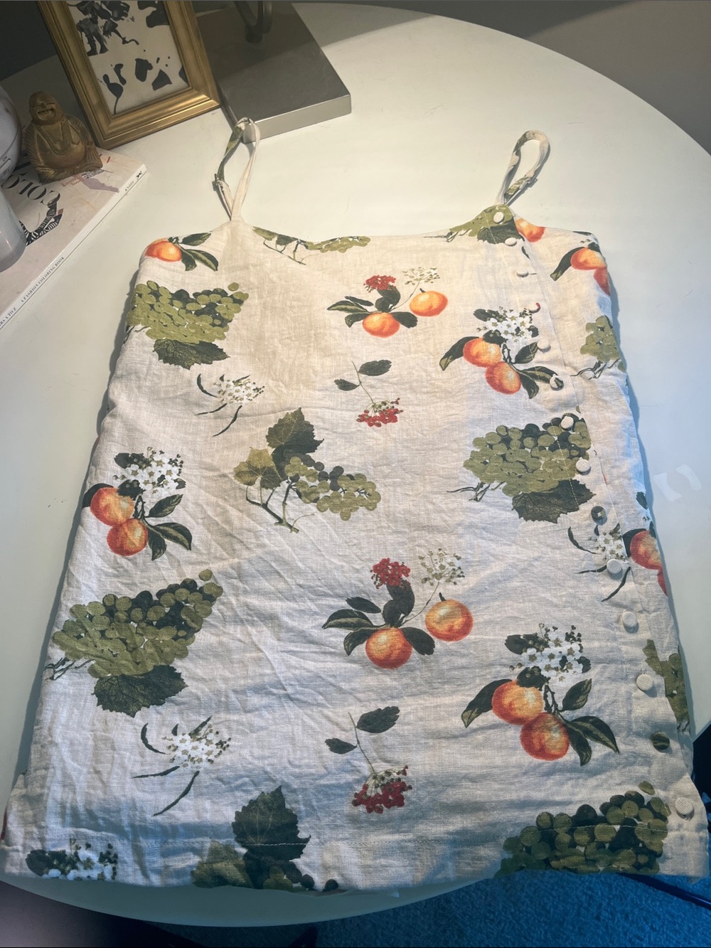 abercrombie Linen-Blend Button Skort - Picture 8 of 10